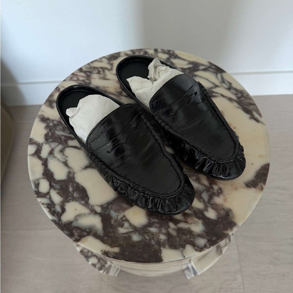 Steve Madden Black Textured Men's Loafers